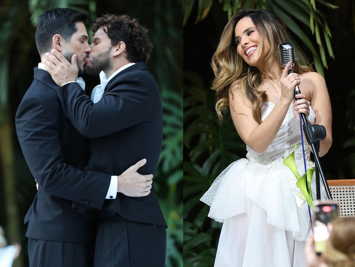 Wanessa Camargo canta Billie Eilish no casamento de Igor Cosso e Heron Leal