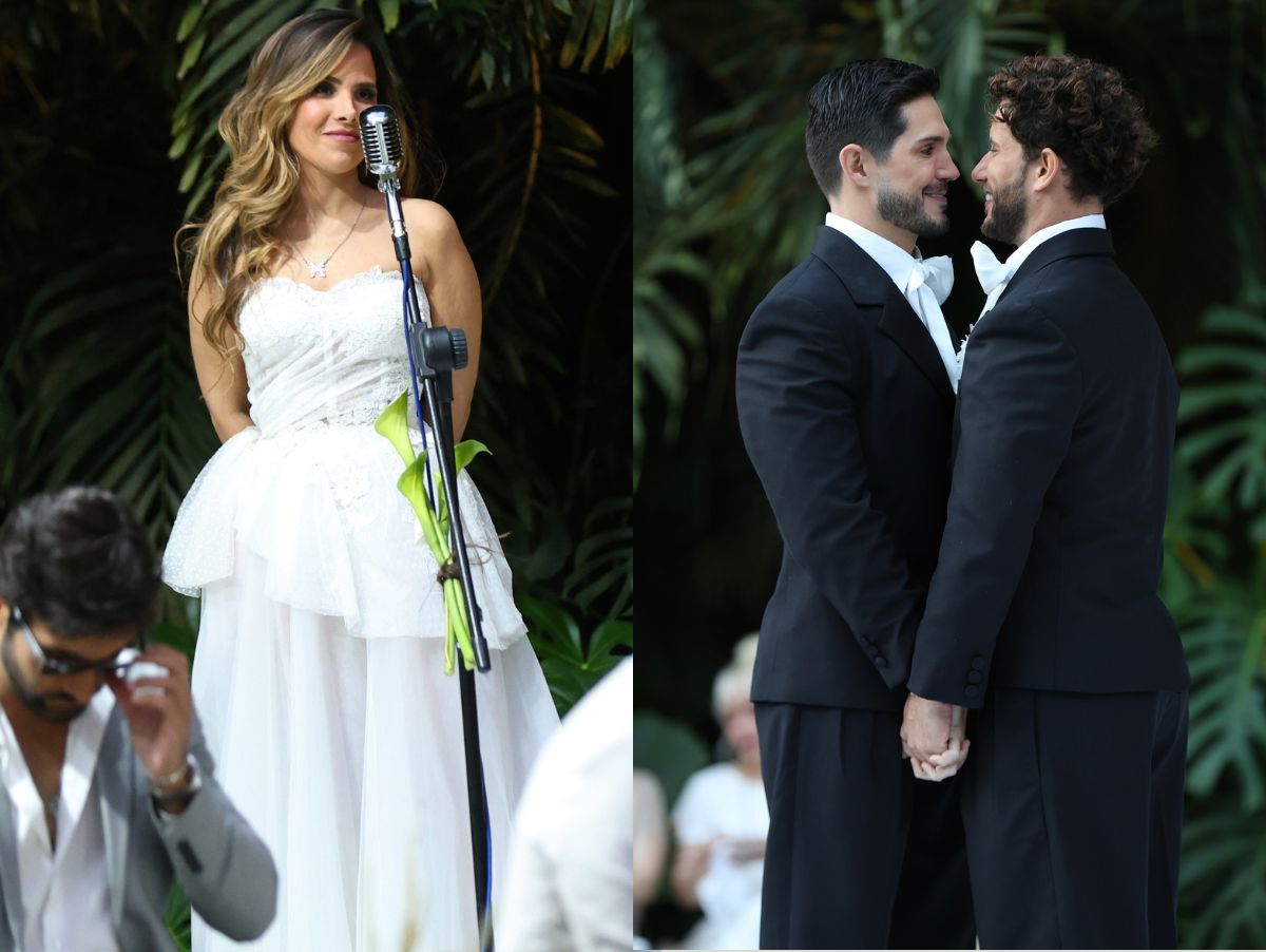 Wanessa Camargo canta Billie Eilish no casamento de Igor Cosso e Heron Leal