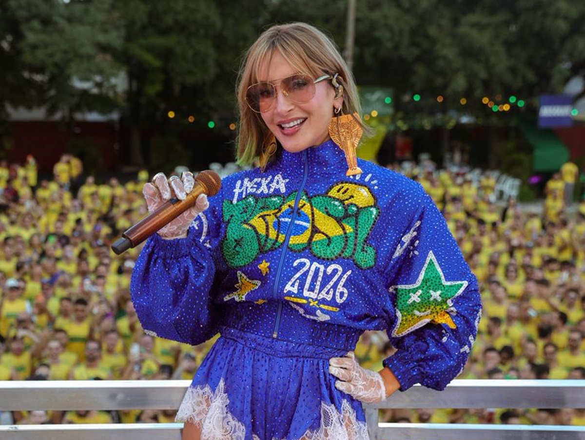 Claudia Leitte faz aquecimento para a Copa e Carnaval fora de época na Micareta São Paulo; veja fotos e vídeos